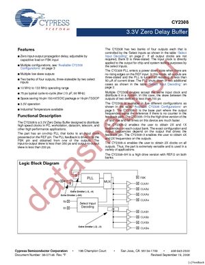 CY2308SI-1H datasheet  